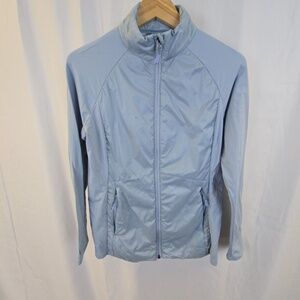 32 Degrees Cool Jacket Womens Medium Blue Full Zip Lightweight Windbreaker